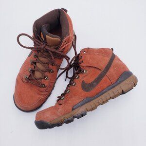 NIKE SB Dunk High OMS x Poler Sneaker Winter Boot Men's Size 10 Rugged Orange